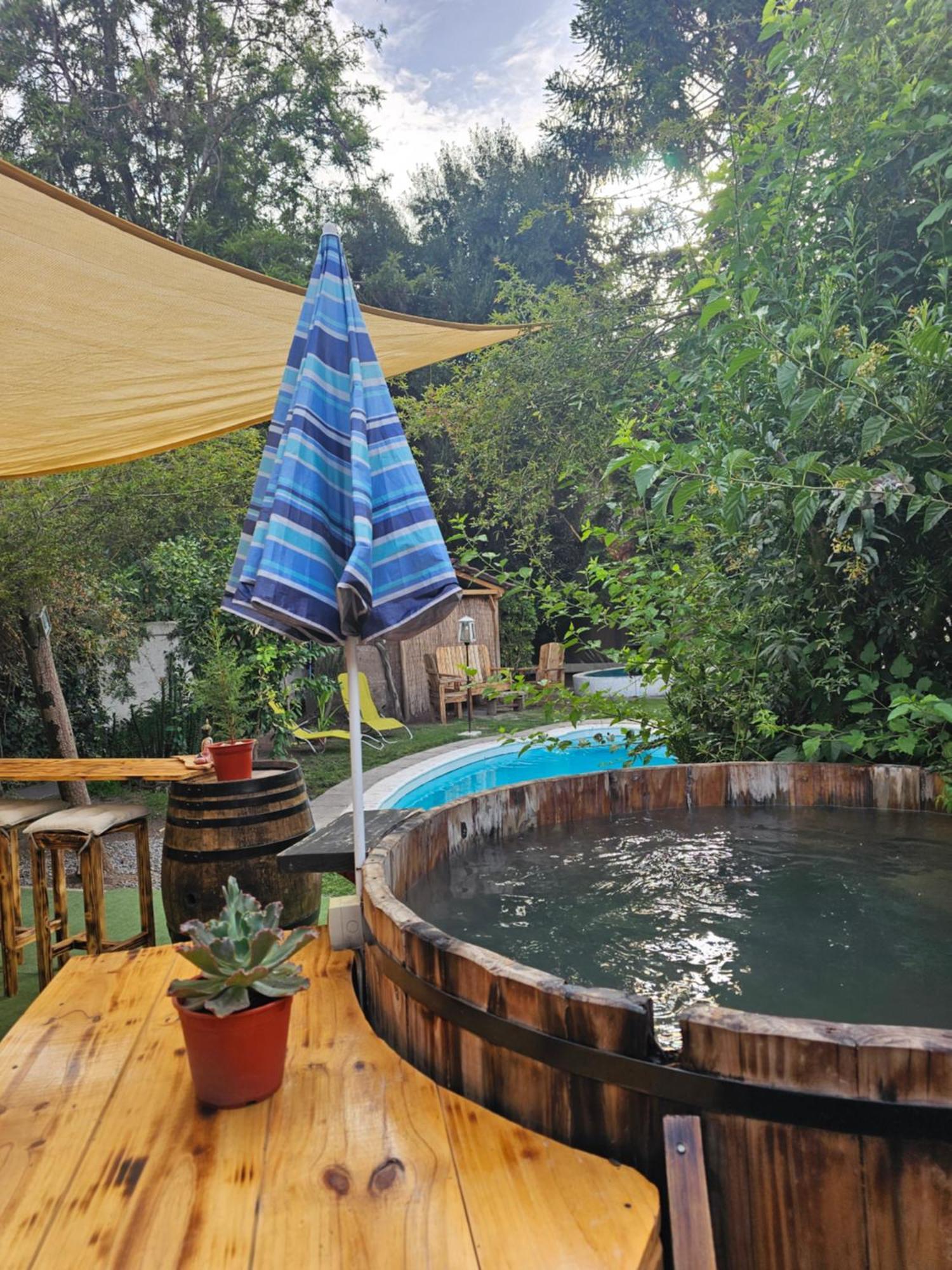 La Araucaria Cabana Con Tinaja San Felipe Exteriör bild